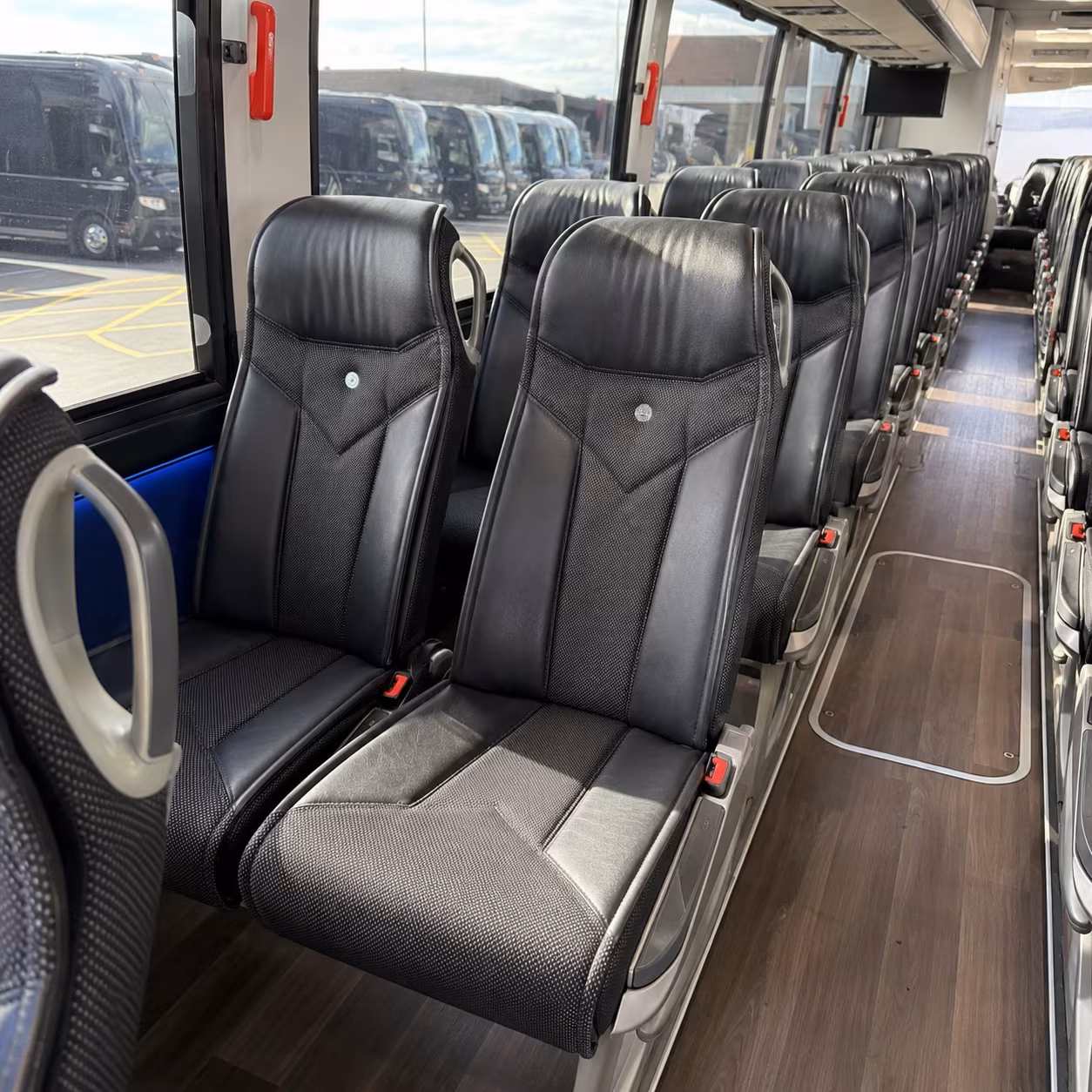 durham charter bus interior