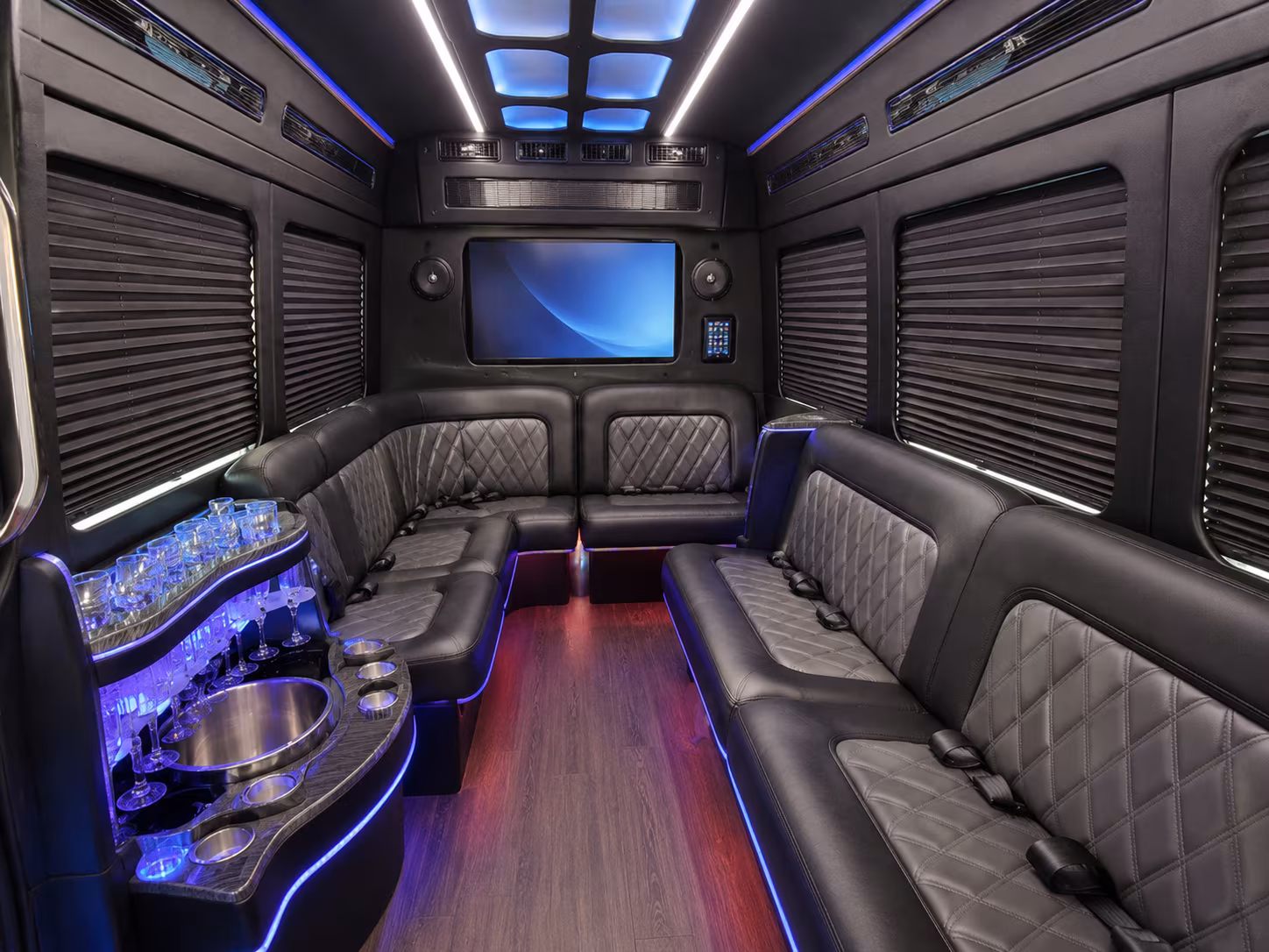 durham party bus interior