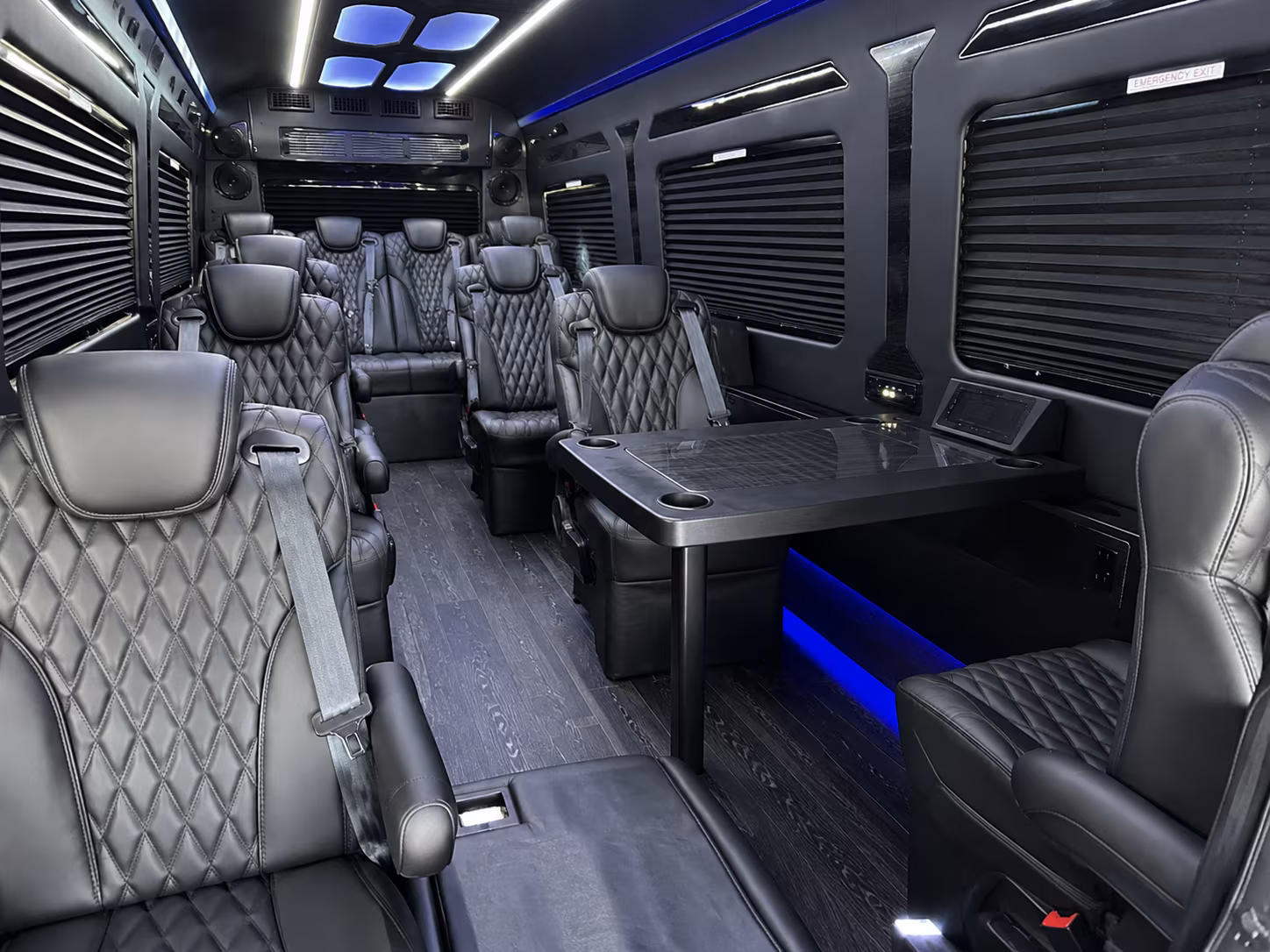 durham wedding transportation onboard seating